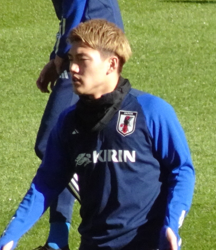 O meia Ritsu Doan, da seleção japonesa, em treino antes de amistoso em Tóquio