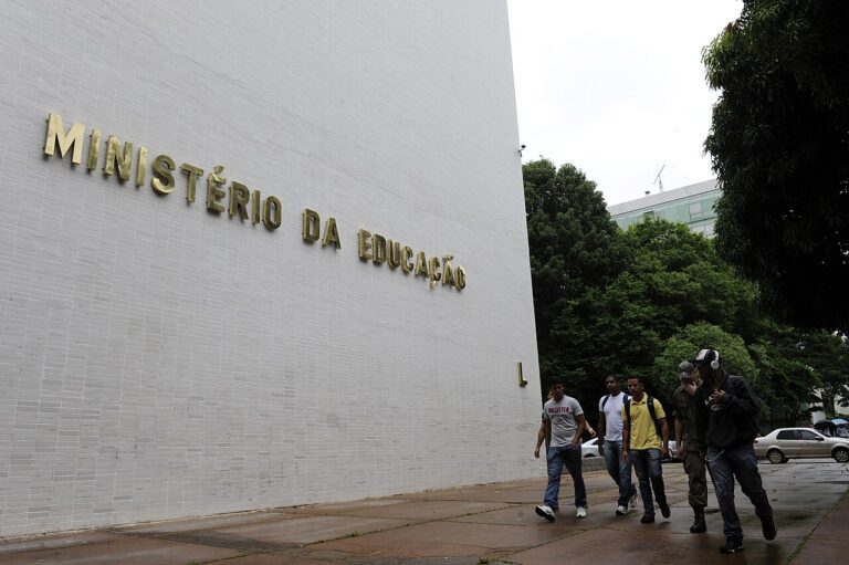 Fachada do prédio do Ministério da Educação, em Brasília