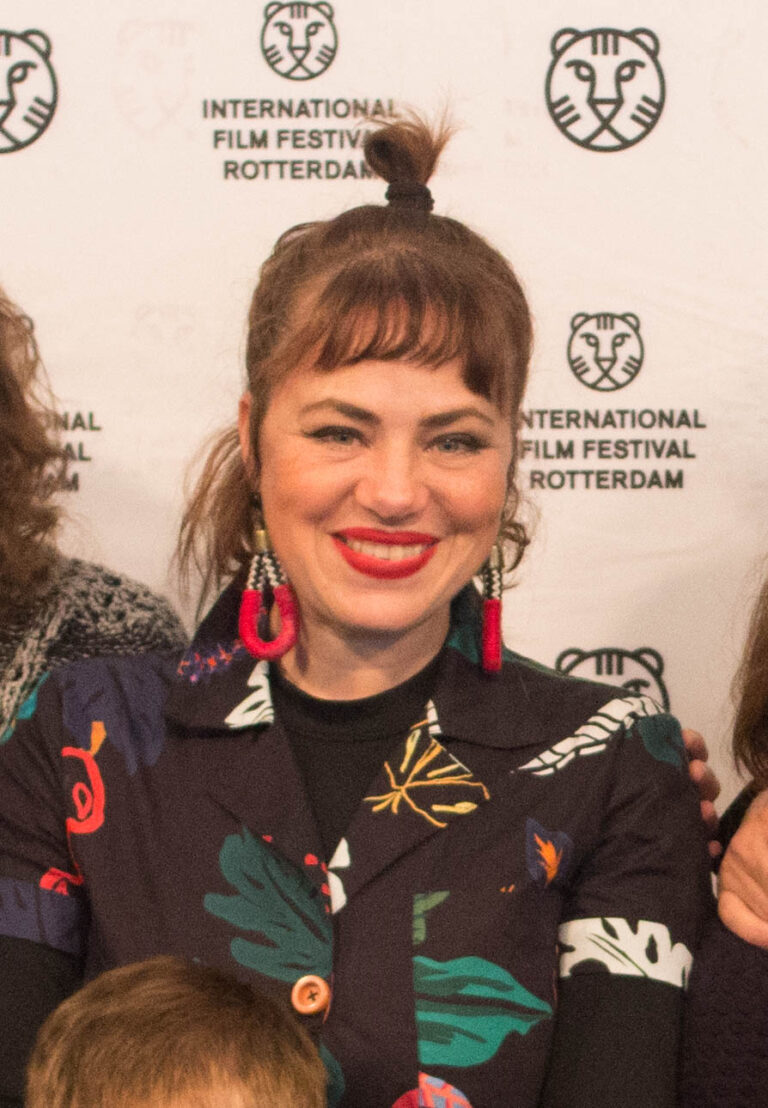 A atriz Karine Teles na estreia do filme Loveling, no festival de cinema de Roterdã, em 2018