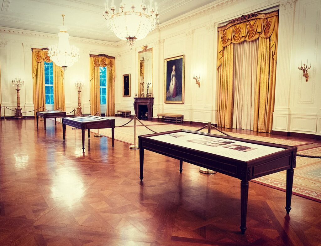 Salão Leste da Casa Branca, em Washington